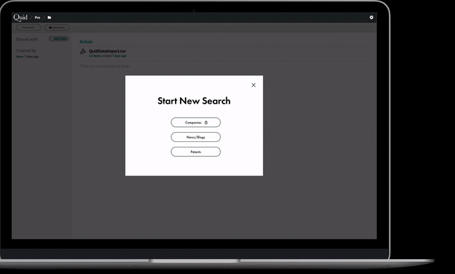 Access powerful, built-in Quid databases